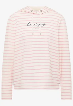 Gestreiftes Hoodie Shirt