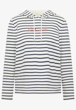 Gestreiftes Hoodie Shirt