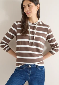 Gestreiftes Hoodieshirt