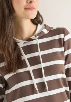 Gestreiftes Hoodieshirt