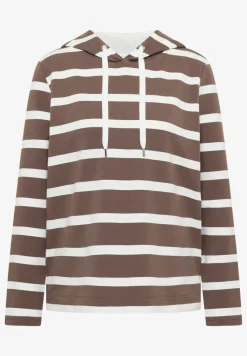 Gestreiftes Hoodieshirt