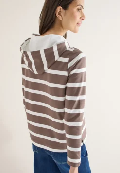 Gestreiftes Hoodieshirt