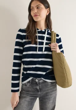 Gestreiftes Hoodieshirt
