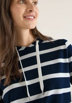 Gestreiftes Hoodieshirt