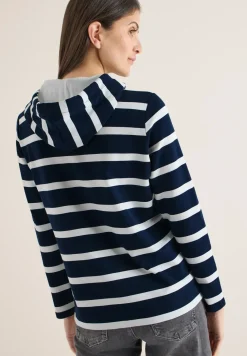 Gestreiftes Hoodieshirt