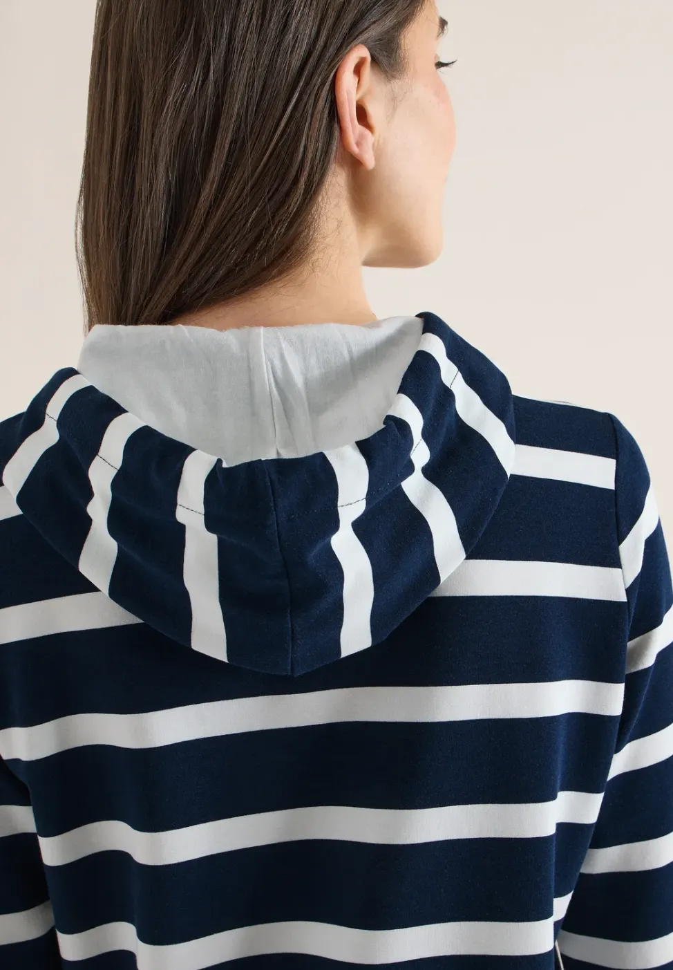 Gestreiftes Hoodieshirt