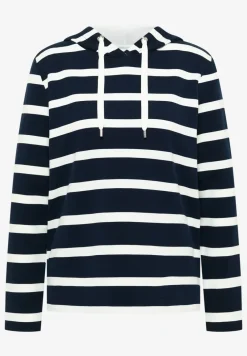 Gestreiftes Hoodieshirt