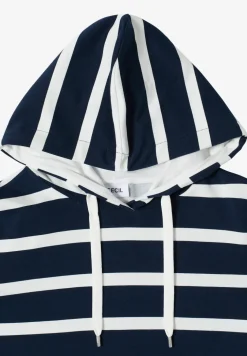 Gestreiftes Hoodieshirt