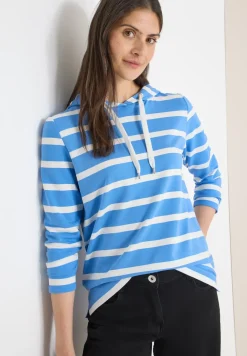 Gestreiftes Hoodieshirt