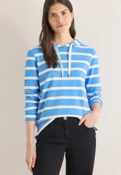 Gestreiftes Hoodieshirt