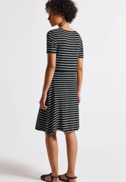 Gestreiftes Jersey-Kleid