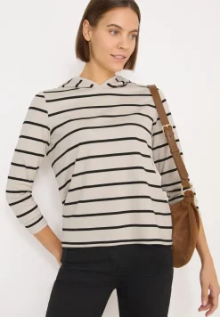 Gestreiftes Kapuzenshirt
