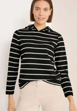 Gestreiftes Kapuzenshirt