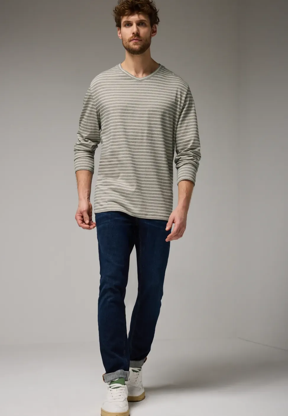 Gestreiftes Langarmshirt