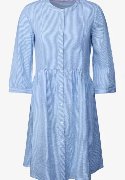 Gestreiftes Seersucker Kleid