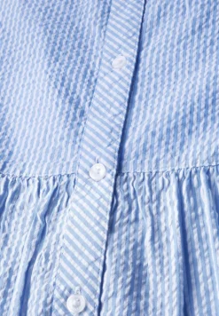 Gestreiftes Seersucker Kleid