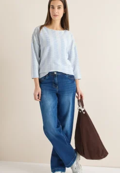 Gestreiftes Strukturshirt