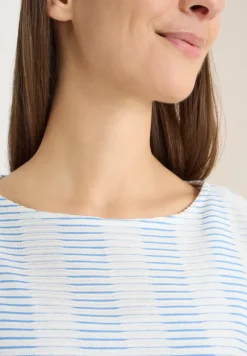 Gestreiftes Strukturshirt