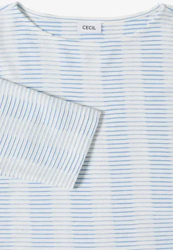 Gestreiftes Strukturshirt