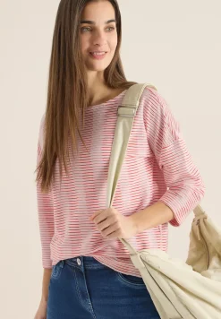 Gestreiftes Strukturshirt