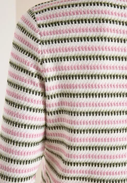 Gestreiftes Strukturshirt