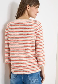 Gestreiftes Strukturshirt