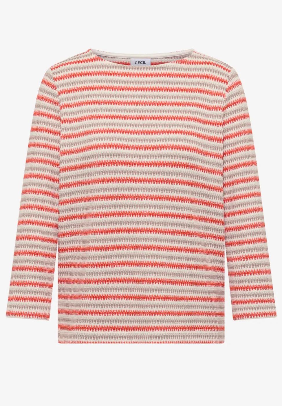 Gestreiftes Strukturshirt