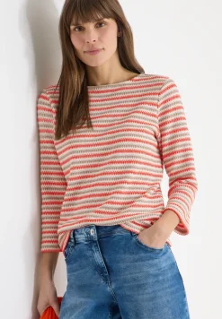 Gestreiftes Strukturshirt