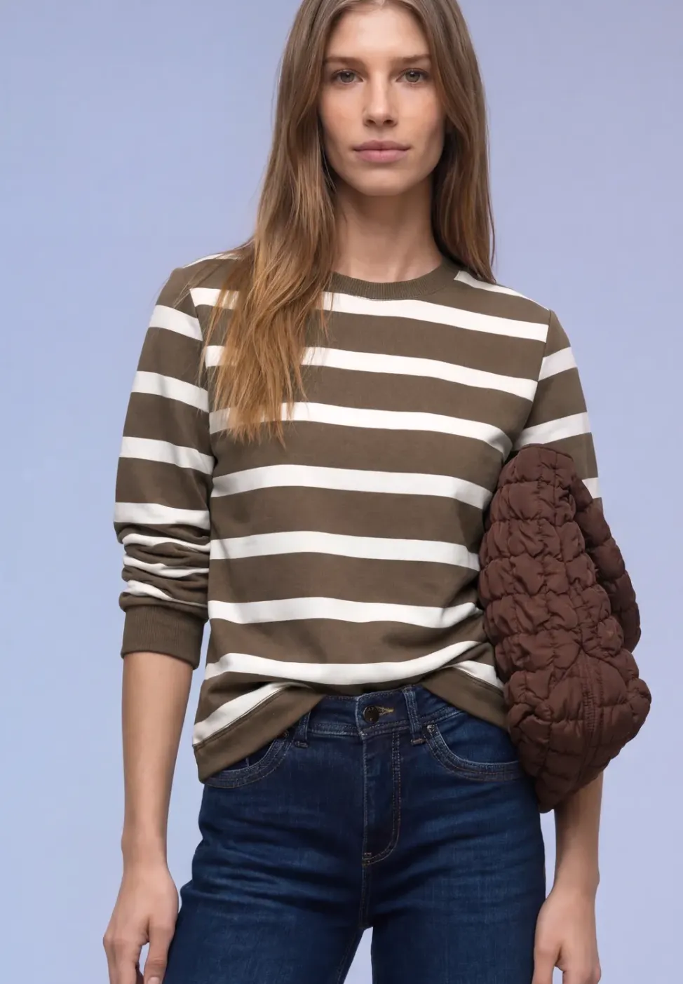 Gestreiftes Sweatshirt