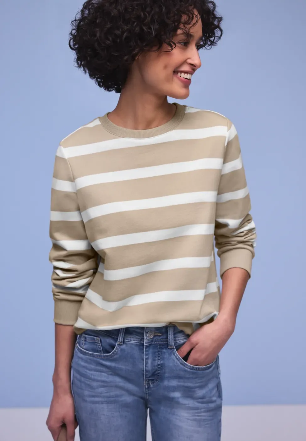 Gestreiftes Sweatshirt