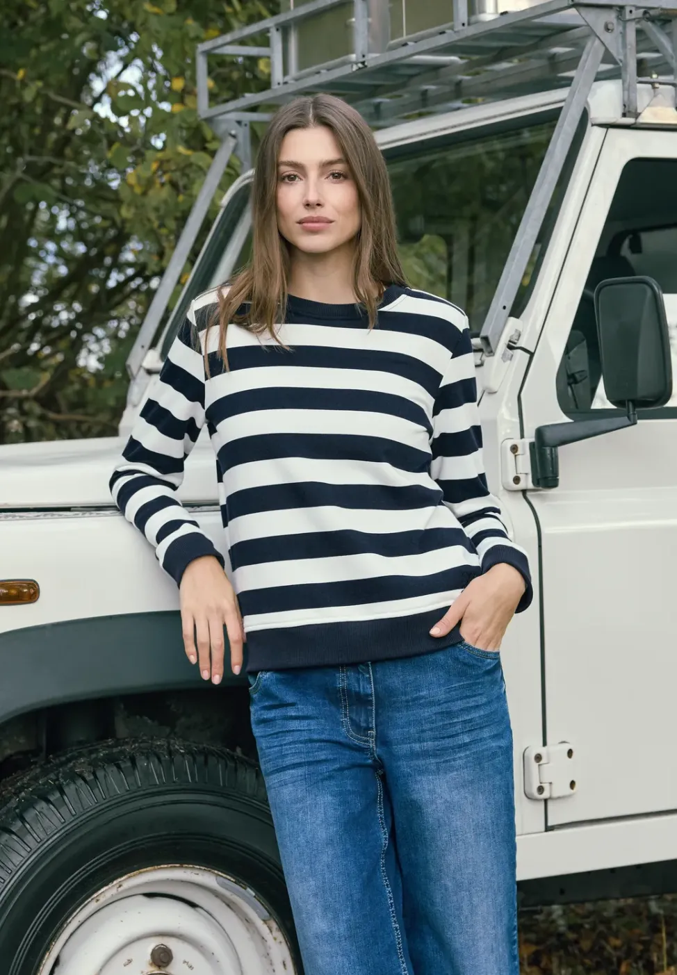 Gestreiftes Sweatshirt