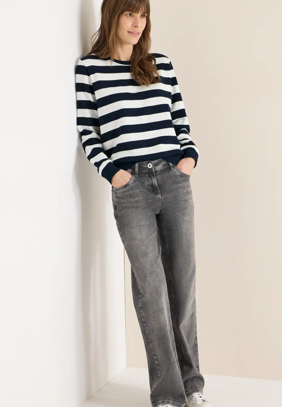 Gestreiftes Sweatshirt