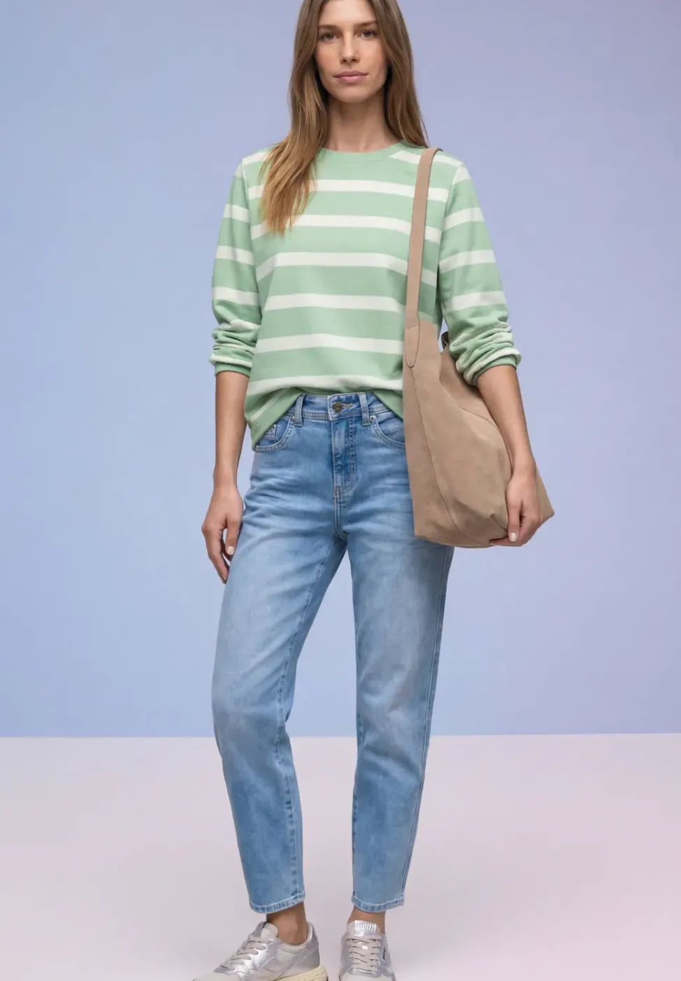 Gestreiftes Sweatshirt