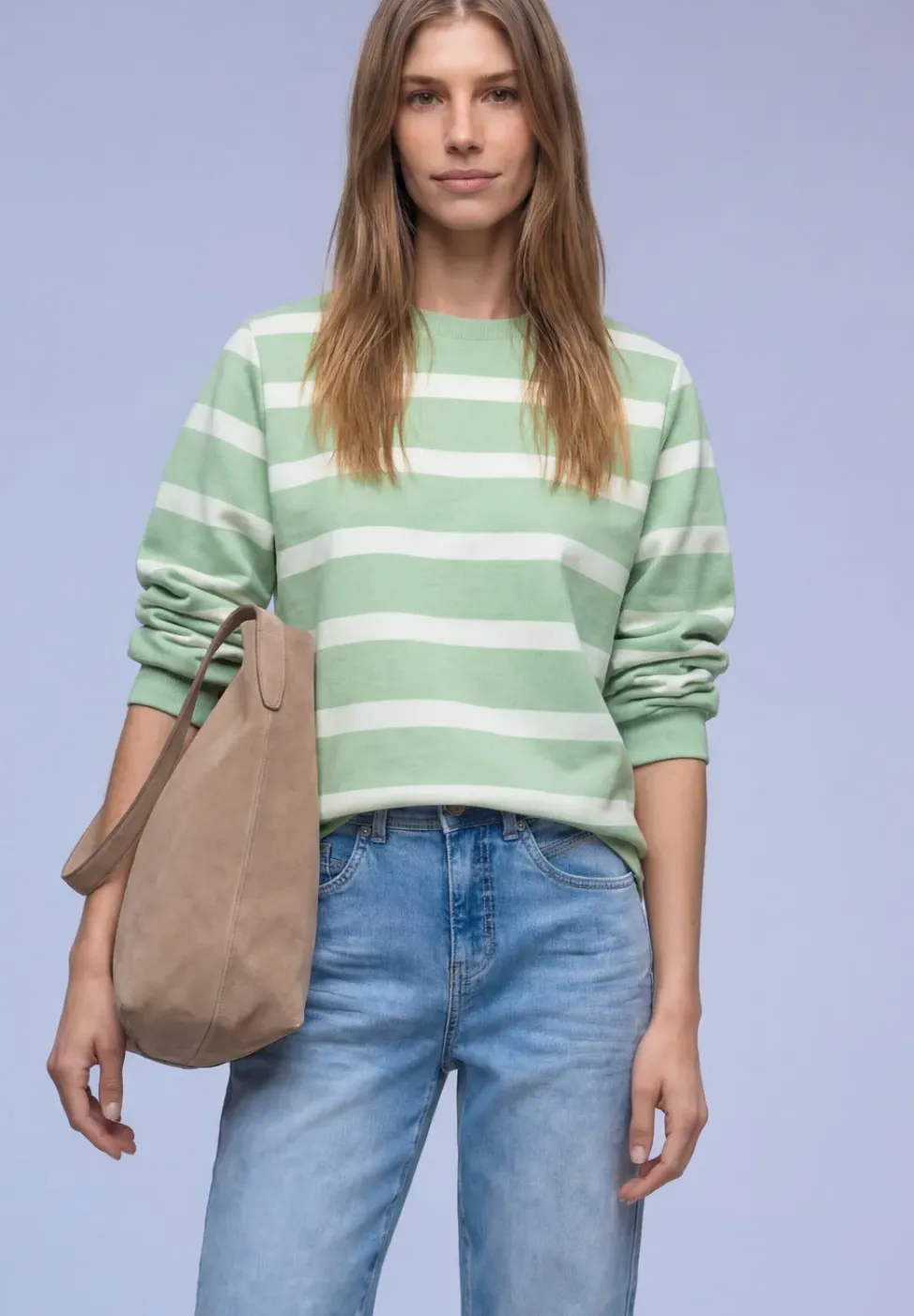Gestreiftes Sweatshirt