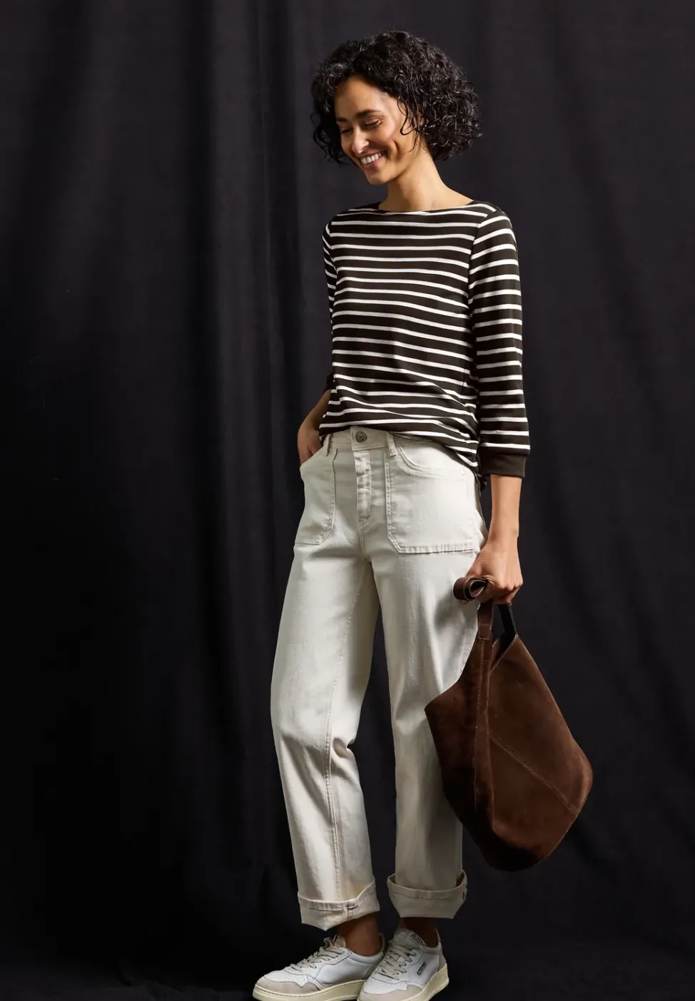 Gestreiftes Basic Shirt