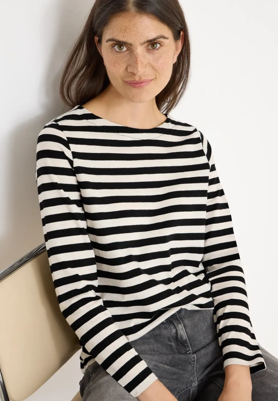 Gestreiftes Basic Shirt