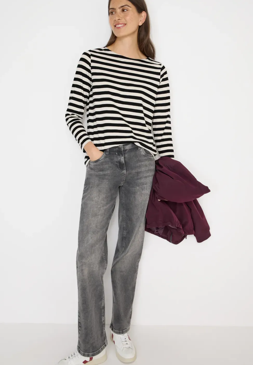 Gestreiftes Basic Shirt