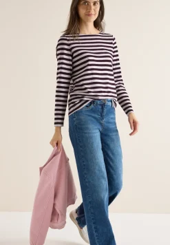 Gestreiftes Basic Shirt