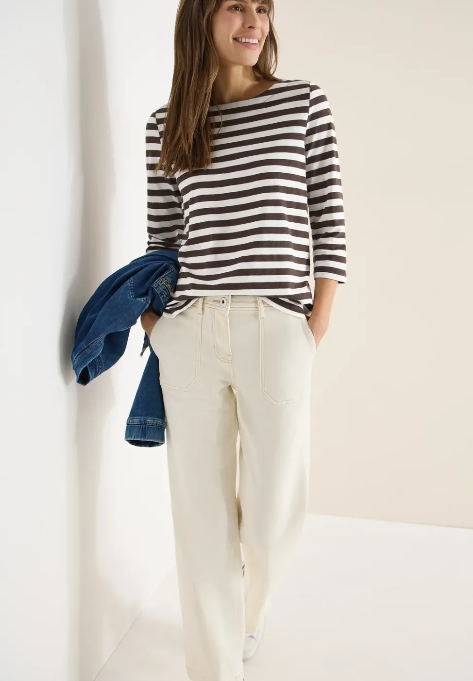Gestreiftes Basic Shirt