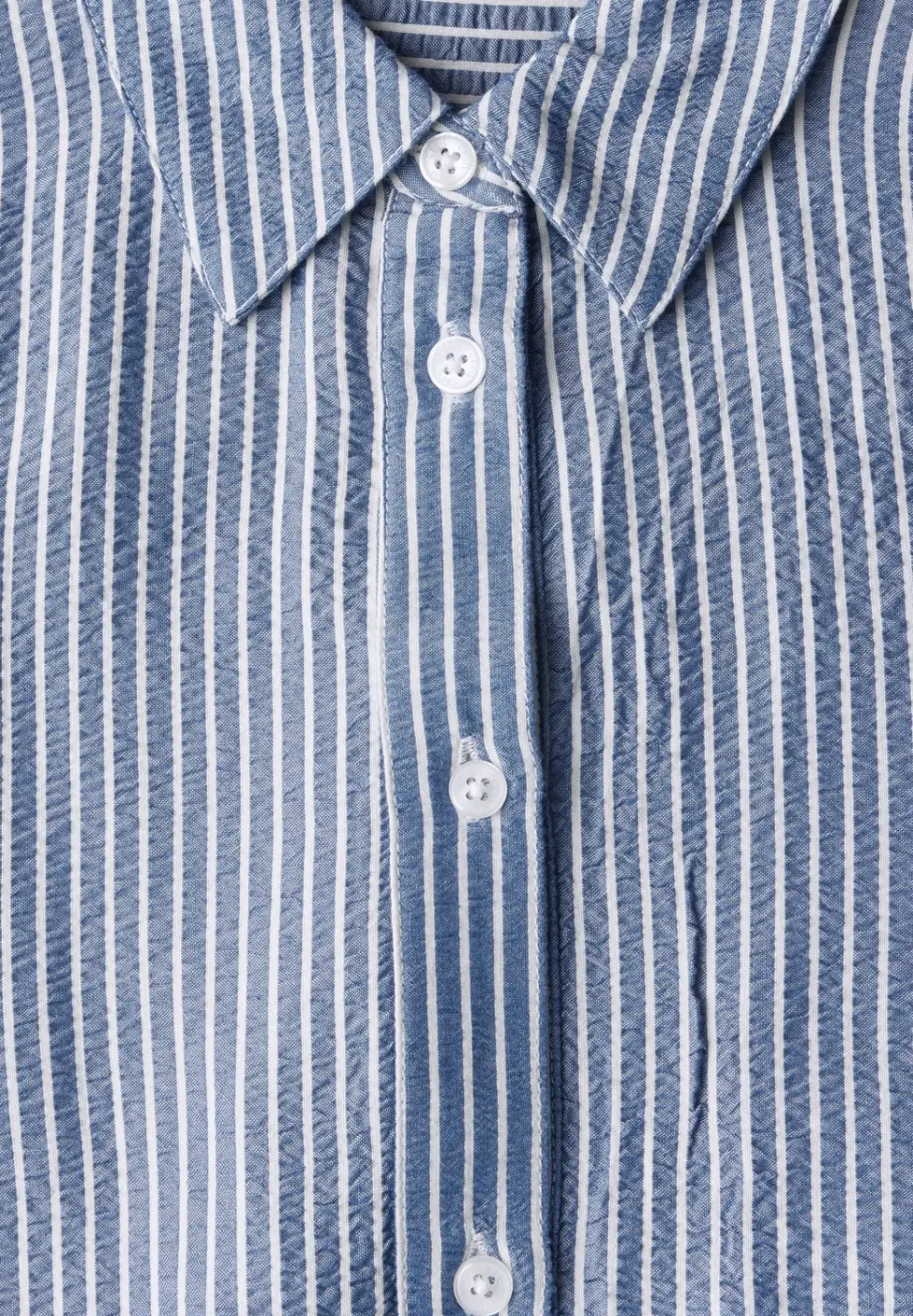 Gestreifte Seersucker Bluse