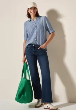 Gestreifte Seersucker Bluse