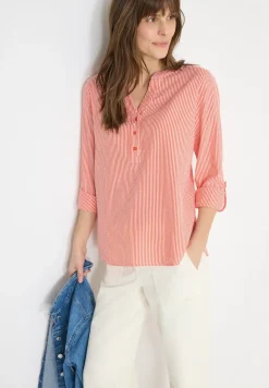 Gestreifte Seersucker Bluse