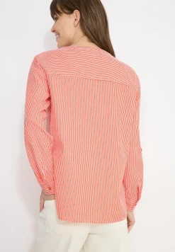 Gestreifte Seersucker Bluse