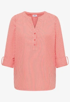 Gestreifte Seersucker Bluse