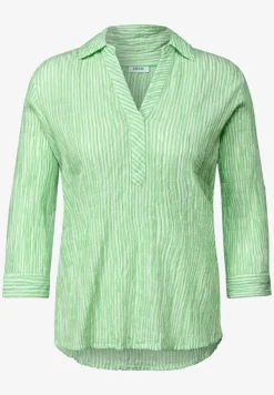 Gestreifte Seersucker Bluse