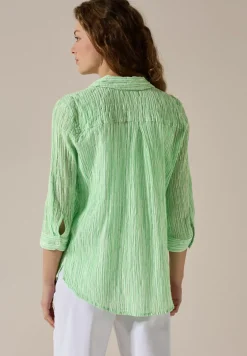 Gestreifte Seersucker Bluse