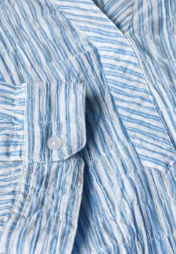 Gestreifte Seersucker Bluse