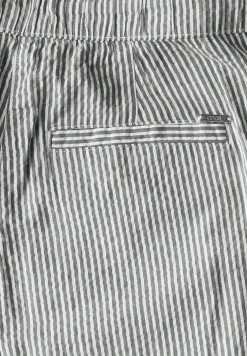 Gestreifte Seersucker Hose