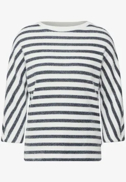 Gestreiftes Federgarn Shirt