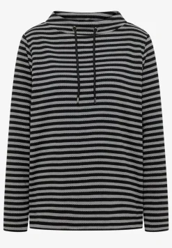 Gestreiftes Funnelneck Shirt
